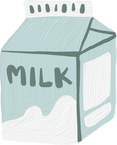 Painted Milk Carton