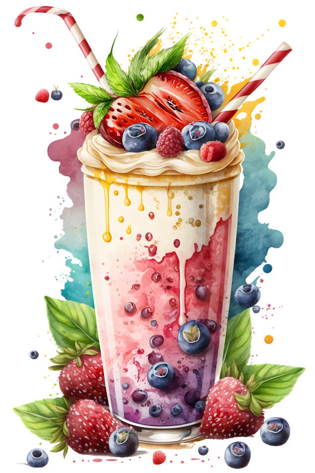 Watercolor Smoothie